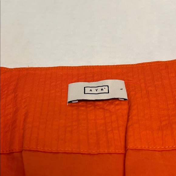 AYR THE EXTRA EXTRA DRESS COTTON PEPLIN ORANGE MAXI DRESS SIZE LARGE - Picture 11 of 13